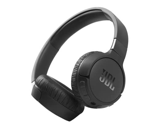 JBL Tune 660NC – Casque Bluetooth sans fil pliable – Avec son JBL Pure Bass et suppression active du bruit – Jusqu'à 44 heures d'autonomie – Couleur : Noir