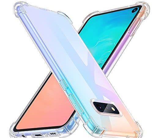 Losvick Coque pour Samsung Galaxy S10e Housse, Coque Samsung S10e Transparente Silicone Souple Ultra Fine TPU Antichoc Bumper Protection Anti Rayures S10e Etui pour Samsung Galaxy S10e - Clair