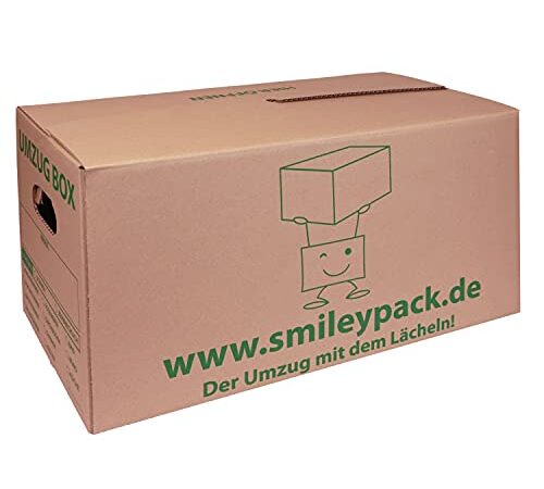Lot de 10 cartons de déménagement 621 x 301 x 331 mm pouvant supporter jusqu'à 40 kg, professionnels, grands et stables, double cannelure (lots entre 5 et 240 cartons)