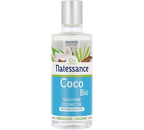 Natessance - Huile De Coco Bio - 100% Pure - Nourrissante - Certifié Agriculture Biologique - Flacon de 100 ml