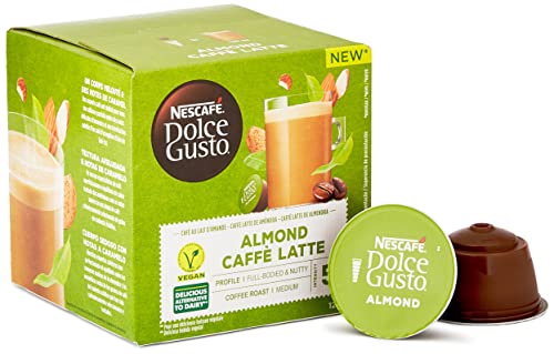 Nescafé Dolce Gusto Café au Lait d'Amande - Café - 72 Capsules (Pack de 6 boîtes x 12)