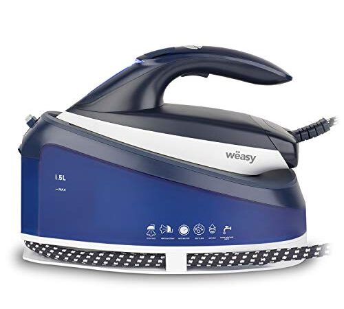 Wëasy Centrale Haute Pression 5,5 Bars LIN220 Continue 120g/min, Autonomie illimitée, Vapeur Verticale, Semelle Acier Inoxydable, Rapide, Compact, Puissante 2200W, réservoir 1,5L