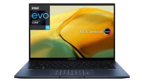 ASUS Zenbook 14 OLED EVO UX3402ZA-KN589W Ordinateur Portable Tactile 14" OLED WQ+ (Intel Core i5-1240P EVO, 16G RAM, 512G SSD PCIE, Windows 11) Clavier AZERTY Français avec Ecran Tactile + NumPad