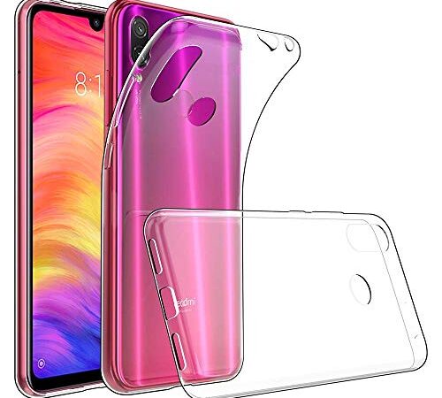 Coque pour XIAOMI REDMI Note 7 - REDMI Note 7 Pro, TPU Transparent en Silicone, Ultra Fine 0.33mm