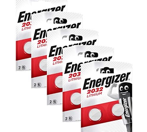 Energizer CR2032 (Lot de 5 x 2 Piles) 10 Piles