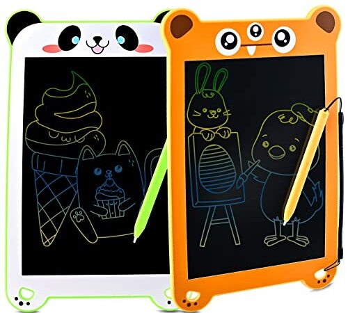 GOLDGE Tablette D’écriture pour enfants Jouets pour Enfants, Tablette D’Écriture LCD 8,5 Pouces, Ablette Dessin Enfant pour Effacement Répétable, Ardoise Magique pour 3-10 Ans Fille Garçon Cadeau