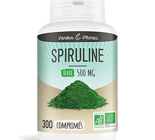 Herbes Et Plantes Spiruline Bio 300 Comprimés 500 mg