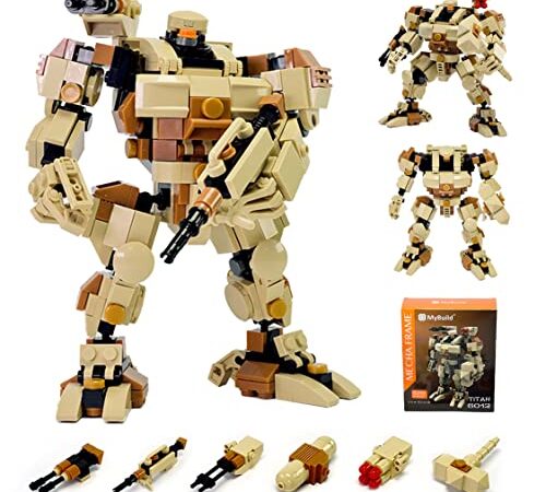 MyBuild Mecha Frame Titan Jouet Ensemble de Construction Robot Mech Kit de Construction Militaire articulé Action modèle Mecha Collection 6012