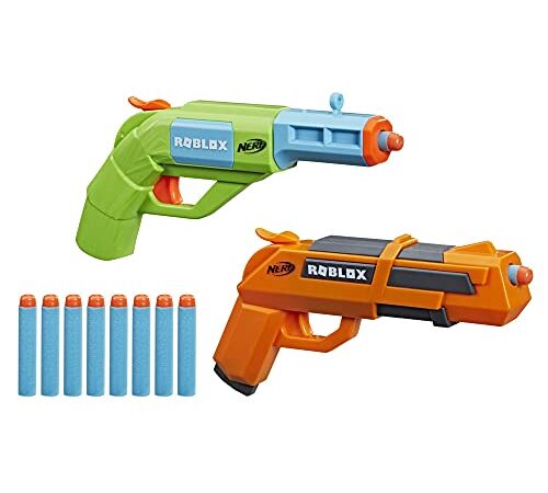 Nerf Roblox Jailbreak : Armory, inclut 2 Blasters, 10 fléchettes Nerf, Code pour Objet virtuel dans Le Jeu