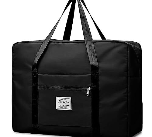 PALAMEA Valise Cabine 55x40x20, 45L Sac de Voyage Bagage Cabine Easyjet Tui Lufthansa Airways Sac de Cabine Avion Valise de Cabine pour Homme et Femme -Noir