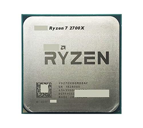 processeur d'ordinateur Ryzen 7 2700X R7 2700X 3,7 GHz Processeur d'unité Centrale à Huit cœurs Sinteen-Thread 16M 105W YD270XBGM88AF Socket AM4 Performances puissantes, Laissez Votre Ordinateur