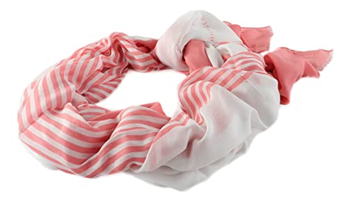 Tommy Hilfiger Écharpe Femme Essential Flag Scarf Foulard, Rose (Soothing Pink/White), Taille Unique