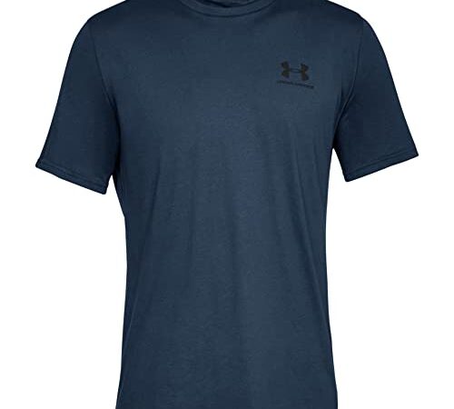 Under Armour Sportstyle Left Chest, T-Shirt Homme, Academy / Black , XL