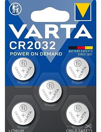 Varta CR 2032 Pile Lithium 5 Pièces