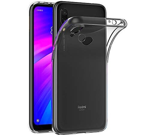 AICEK Coque Xiaomi Redmi 7, Transparente Silicone Coque pour Redmi 7 Housse Silicone Etui Case (6,26 Pouces)