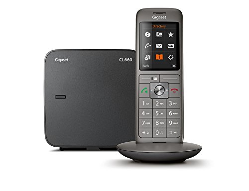 Gigaset CL660 Solo - Téléphone Fixe sans Fil - Gris Anthracite [Version Française]