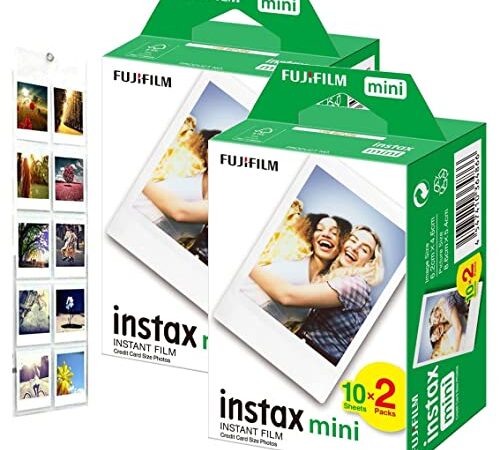 Instax Lot de Films pour 40 Photos + Cadre Mural pour Photos