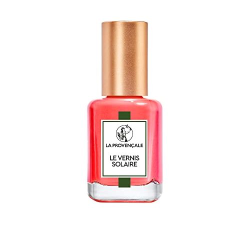 La Provençale Maquillage - Le Vernis Solaire - Vernis à Ongles Longue Tenue - Enrichi en Huile d'Olive Bio AOP Provence - Fini Brillant Laqué - Teinte : Corail Gigaro (306)