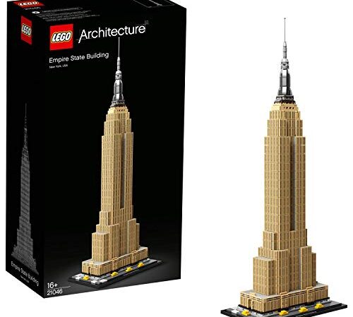 LEGO 21046 Architecture L’Empire State Building, Loisirs Créatifs Adultes Cadeau Adolescent 16 Ans, Maquettes et Modélisme