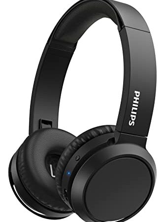 Philips Audio Les Écouteurs Supra-Auxriculaires H4205Bk/00, Équipés d’Une Touche Bass Boost (Bluetooth, 29 Heures d’Écoute, Fonction de Chargement Rapide, Isolation des Bruits), Modèle 2020/2021