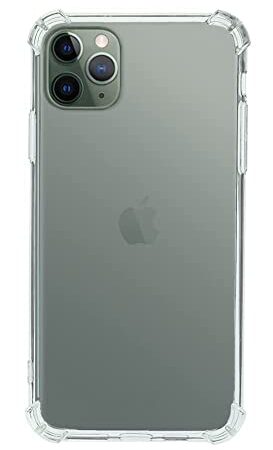 QUITECO Coque pour iPhone 11 Pro Max, Housse Protection Souple Silicone TPU avec Coins Renforcés, Transparente