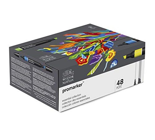 Winsor & Newton Promarker Coffret X48 Collection les essentiels