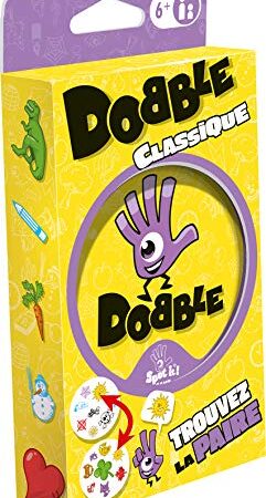 Zygomatic - Dobble Classique - en Français - Jeu de Société - Jeu de Cartes Familial et pour Enfants dès 6 ans - Jeu de Rapidité 2 à 8 joueurs - Boite Métal pour Voyage - 15 min