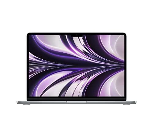 Apple 2022 MacBook Air avec Puce M2 : écran Liquid Retina de 13,6 Pouces, 8GB de RAM, 256 Go de Stockage SSD ; Gris sidéral