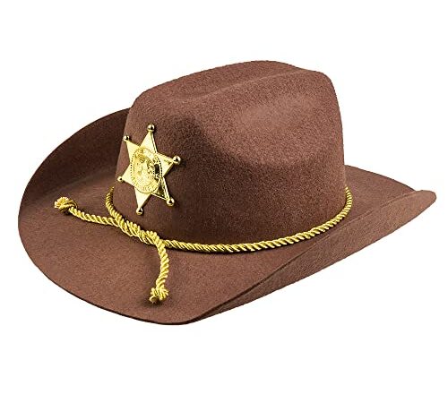 Boland 04388 10117535 Chapeau de shérif pour homme Taille unique, Marron