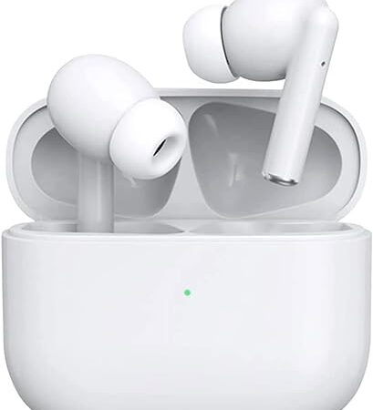 Écouteurs Bluetooth 5.3, Écouteurs sans Fil, Microphone intégré et étui de Chargement, réduction de Bruit stéréo 3D HD pour Casques Apple Airpods/Android/iPhone