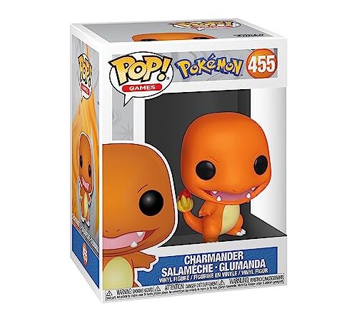 Funko Pop! Games: Pokemon - Charmander - Salamèche - Figurine en Vinyle à Collectionner - Idée de Cadeau - Produits Officiels - Jouets pour Les Enfants et Adultes - Video Games Fans