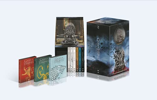 Game of Thrones L'intégrale des Saisons 1 à 8 [Édition Collector Iron Anniversary 10 Ans-Blu-Ray + Figurine Trône de Fer]