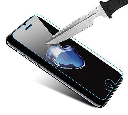 HQ-CLOUD 1 Film Vitre Verre Trempé de Protection d'écran pour Apple IPHONE 7 Plus/8 Plus - Transparent
