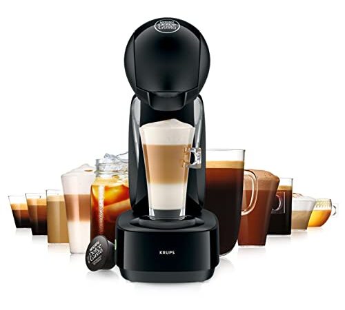 Krups YY3878FD Machine à Café Manuelle Nescafé Dolce Gusto Infinissima Capsules Multi Boissons Espresso Cappuccino Chocolat Thé 15 Bars 1.2L Noir