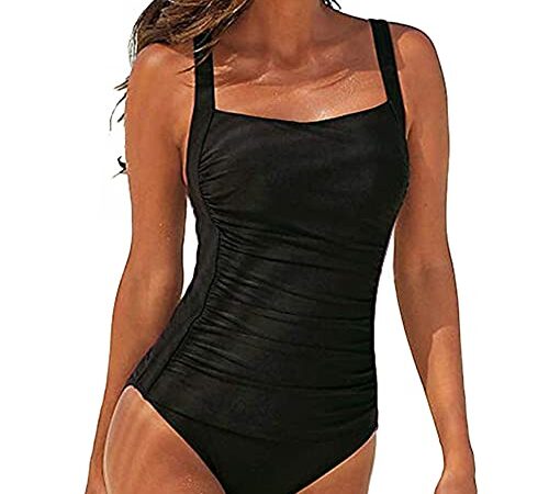 Maillot de Bain Femme 1 Pieces Sexy Femme Elégant Tankini Amincissante Slim Maillot de Bain Femme 1 Pièce Vintage Monokini Bikini