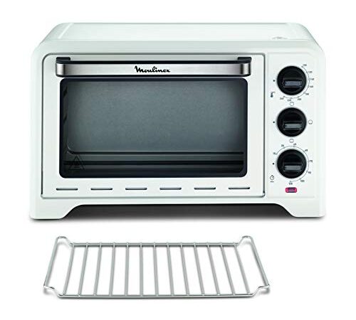 Moulinex Four Optimo 19 L, Cuisson pain, pizza, tartes, gâteaux, pâtisseries, 6 modes de cuisson, Chaleur traditionnelle, Blanc OX441110