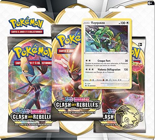 Pokémon Epée et Bouclier-Clash des Rebelles (EB02) : Pack 3 boosters, 3PACK01EB02