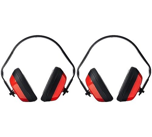 Portwest Casque Antibruit Classique, Couleur: Rouge, PW40RER