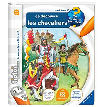 Ravensburger- tiptoi®- Livre interactif - Je découvre les chevaliers - Jeu éducatif électronique, sans écran - A partir de 4 ans - version française - 00 603