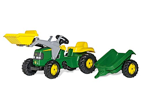 Rolly Toys - 023110 - Tracteur à pédales avec pelleteuse et remorque - 168cm