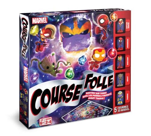 Shuffle - La Course Folle Avengers - Jeu de société - Enfants- À partir de 6 Ans