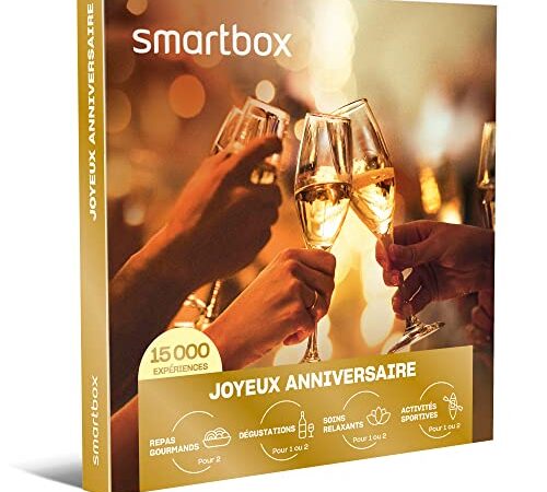 SMARTBOX - Coffret Cadeau d'anniversaire - Idée cadeau original pour homme ou femme : Repas ou dégustations, soins relaxants, aventure