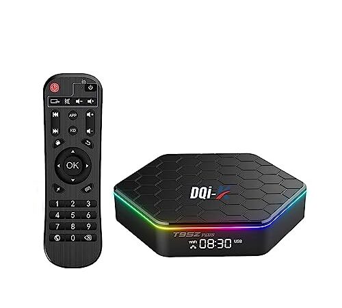 T95MAX Android 12.0 TV Box Quad Core 2GB RAM 16GB ROM Allwinner H618 Lecteur Multimédia,2.4GHz/5GHz Dual WiFi 6K Streaming Boîte de télévision Intelligente