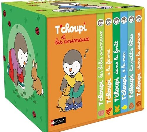 T'choupi et les animaux - ma petite bibliothèque de 6 livres - Dès 2 ans